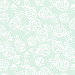 Tea Roses in Mist Green