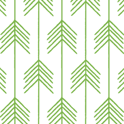 Vanes in Greenery on White