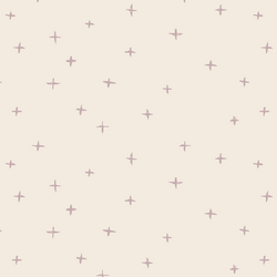 Swiss Crosses in Burnished Lilac on Egret