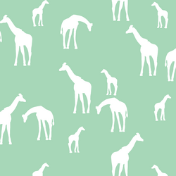 Giraffe Silhouette in Seaglass