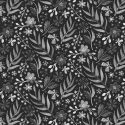 Flutter Floral in Ebony