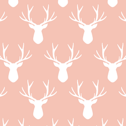 Stag Silhouette in Petal