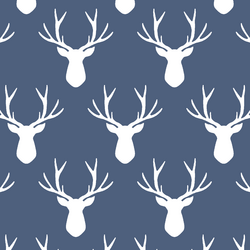 Stag Silhouette in Midnight