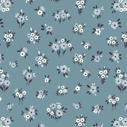 Frosty Flora in Winter Blue