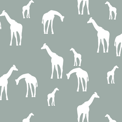 Giraffe Silhouette in Eucalyptus