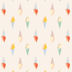 Ice Cream Parlor in Summer Sunshine