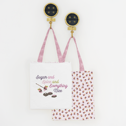 Sugar and Spice Tote Panel in Sweet