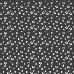 Sketched Dot in White on Onyx