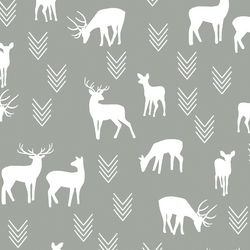 Deer Silhouette in Sage