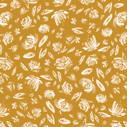 Spring Flowers in Gold