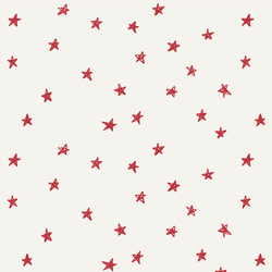 Stars in Poinsettia on Bone