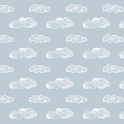 Clouds in Airy Blue