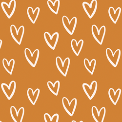 Large Hearts in Golden Sun