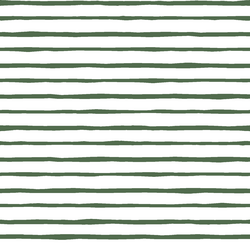 Artisan Stripe in Kale on White
