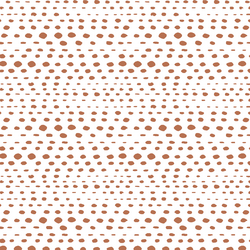 Little Skipping Stones in Terracotta on White