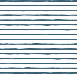 Artisan Stripe in Lake on White