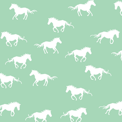 Horse Silhouette in Seaglass