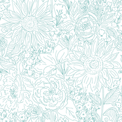 Paperie in Bright Spearmint Green on White