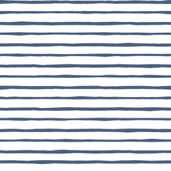 Artisan Stripe in Midnight on White