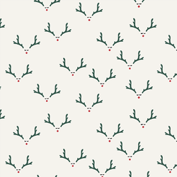 Antlers in Pine Needle on Bone