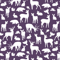Forest Friends in Aubergine