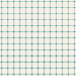 Boho Gingham in Aqua Ocean