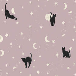 Large Moonstruck Cats in Lilac