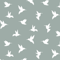 Hummingbird Silhouette in Eucalyptus