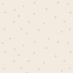 Swiss Crosses in Ballet Pink on Egret