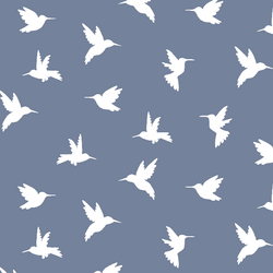 Hummingbird Silhouette in Dove