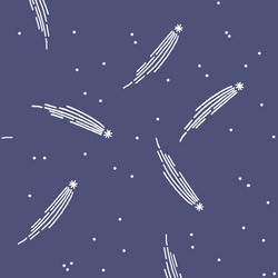Meteor Shower in Indigo