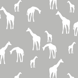 Giraffe Silhouette in Pebble