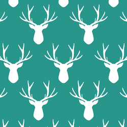 Stag Silhouette in Jade