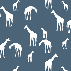 Giraffe Silhouette in Twilight