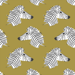 Burchell Zebra in Gold
