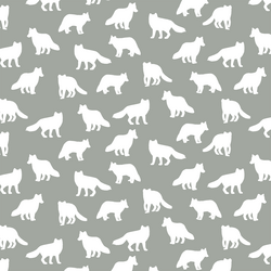 Little Fox Silhouette in Sage