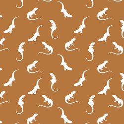 Iguana Silhouette in Ginger