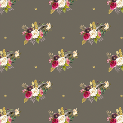 Large Woodland Bouquet in Dark Taupe