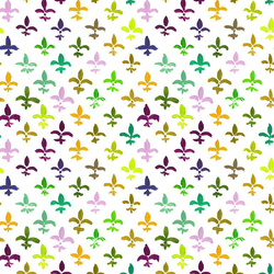 Fleur De Lis in White