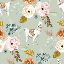 Big Garden Llama in Succulent Green