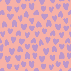 Large Valentine's Heart in Lavender and Pink