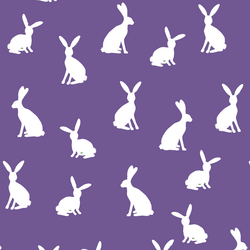 Cottontail Silhouette in Ultra Violet