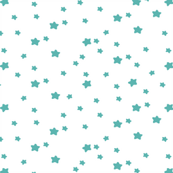 Star Light in Seafoam on White