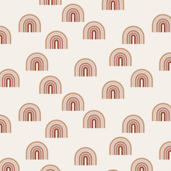 Small Retro Rainbows in Pink