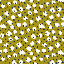 Large Serpentine Dot in Citron Green