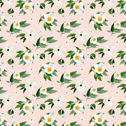 Small Spring Blooms in Sunrise Pink