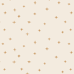 Swiss Crosses in Spruce Yellow on Egret