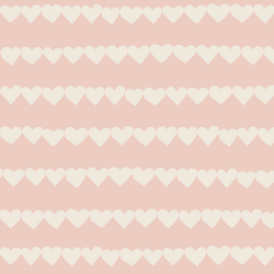 Heart Strings in Egret on Ballet Pink