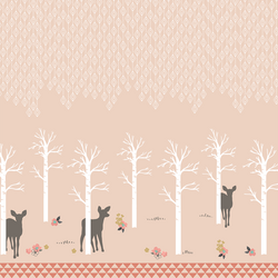 Fawn Forest Border in Shell