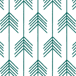 Vanes in Emerald on White